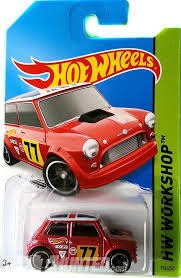 Carrinho Hot Wheels Morris Mini Vermelho Coleção 2014