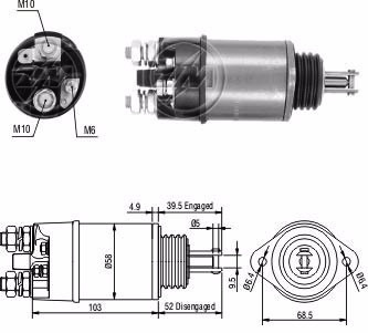 Automático O Solenoide Zm 802 12v Arr. Indiel An115 M. Benz