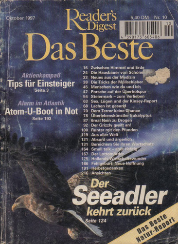 Revista Reader Digest / Oktober 1997 / En Alemán