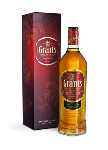 Whisky Importado Grant's Con Caja 750cc