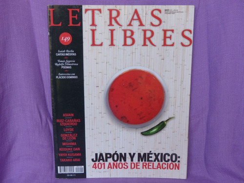 Letras Libres, Vuelta, México, Año Xiii, Núm. 149, 2011.