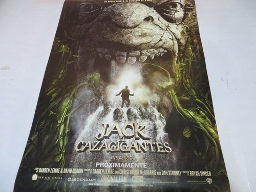 Poster Original De La Pelicula  Jack El Cazagigantes