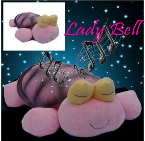 Imagen 2 de 5 de Peluche Tortuga Musical Y Proyector Luces, Colores Lb