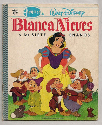 Lote 3 Libros Ilustrados Disney Blanca Nieves Peter Pan 1972