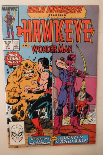 Solo Avengers #13 Marvel Comics 1988 Hawkeye & Wonder Man