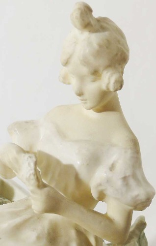 Antigua Porcelana Jardinera Austriaca De Muller