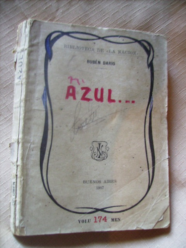 Azul De Ruben Dario Edicion 1907  Bien