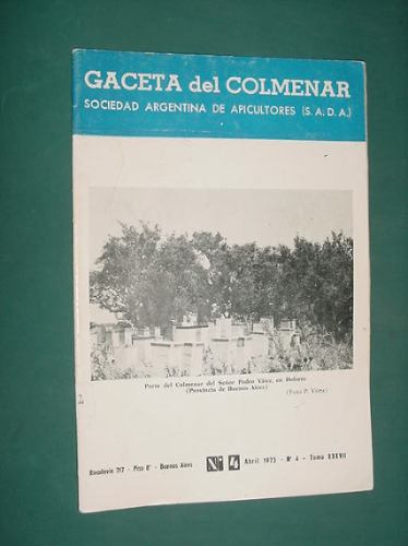 Revista Gaceta Del Colmenar 420 -4/75- Apicultura Abejas