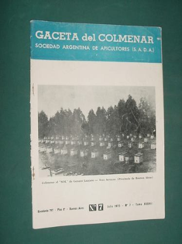 Revista Gaceta Del Colmenar 7 -7/75- Apicultura Abejas