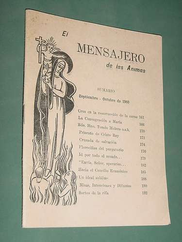 Revista El Mensajero De Las Animas 454 Sep60 Religion