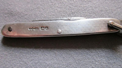 Navaja Alemana De Plata 900 Solingen