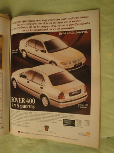 Publicidad Rover 400 Año 1996