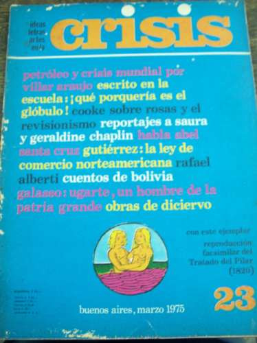 Revista Crisis Nº 23 * Marzo De 1975 * Primera Epoca *