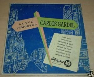 Carlos Gardel La Voz Inmortal Vinilo 10' Argentino