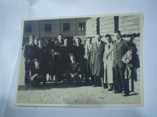 Fotografia 1951 Visita Fabrica De Ladrillos