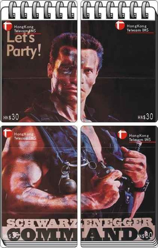 Arnold Schwarzenegger - 6 Rompecabezas Tarjetas Telefonicas