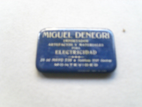 Antiguo Espejo De Bolsillo Miguel Denegri Importador