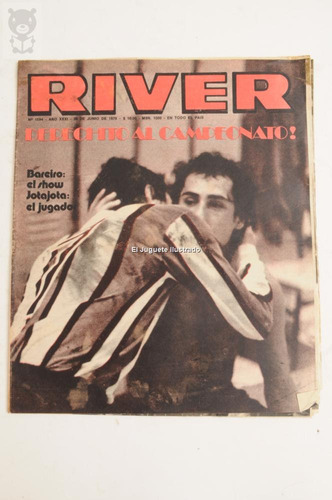 Revista River Num 1594 1975 Futbol  Bareiro Jota Lopez