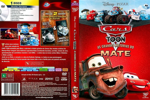 Dvd Disney Cars Toon As Grandes Historias Do Mate