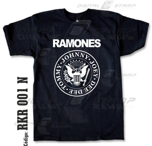 Remeras Ramones 01 Rock Estampado Digital Nuevos Diseños