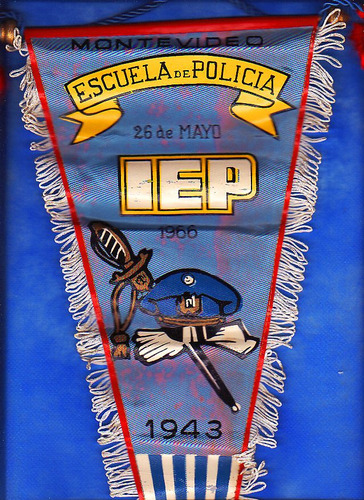 Banderin - Escuela De Policia - Montevideo Iep 1966 - 1943