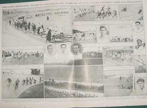 Clipping Gran Inauguracion Estadio San Juan 1928 - 7 Pgs