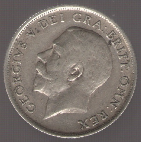 Gran Bretaña 1 Shilling 1917 Mb+