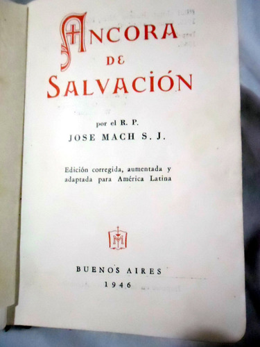 Ancora De Salvación - Misal Devocionario - 1946