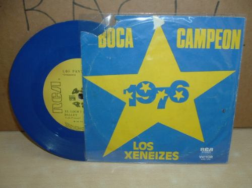 Panters Xeneizes Boca Campeon 76 Simple C/tapa Disco Azul