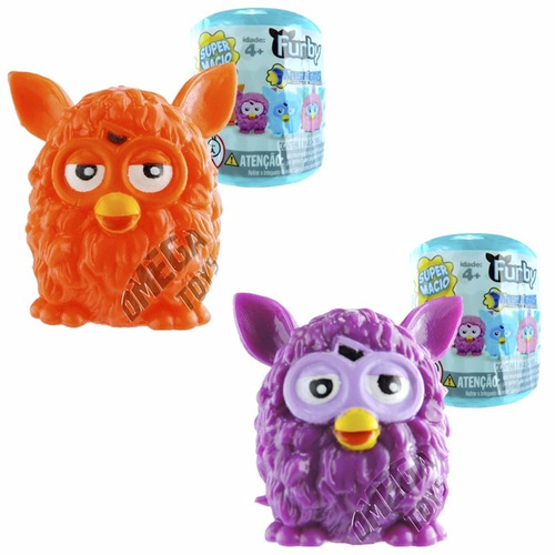 Coleção Com 2 Mash'ems Furby Roxo E Laranja Dtc