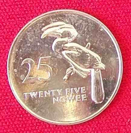 Jm * Zambia 25 Ngwee 1992 Unc