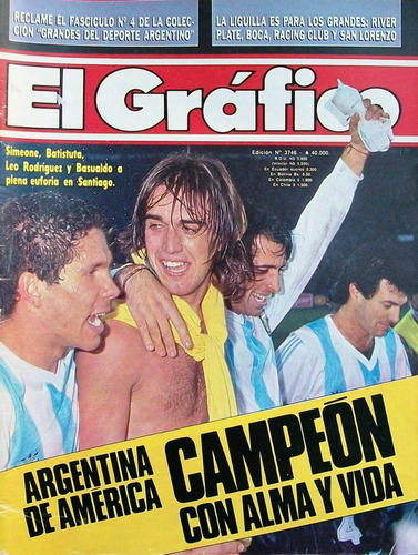 Revista Grafico 3746 Traverso Basile Argentina Campeon Ameri