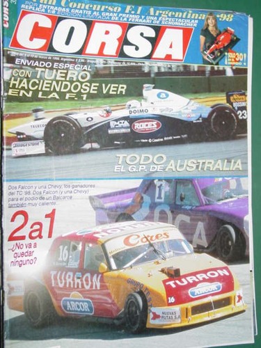 Revista Corsa 1649 Australia Tuero Tc 98 Falcon Chevy Superc