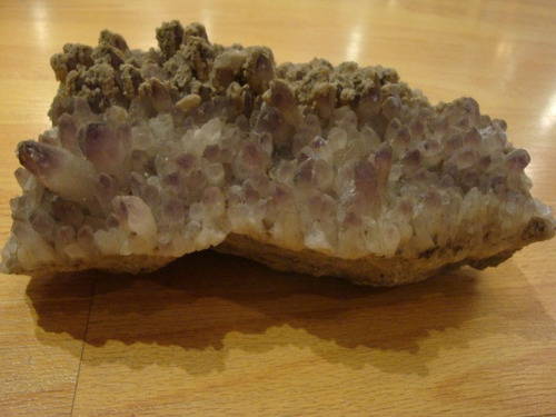 Mineral Roca Gran Drusa Cristal Cuarzo Amatistado
