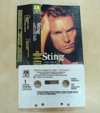 Sting Nada Como El Sol En Castellano Cassette Argentino