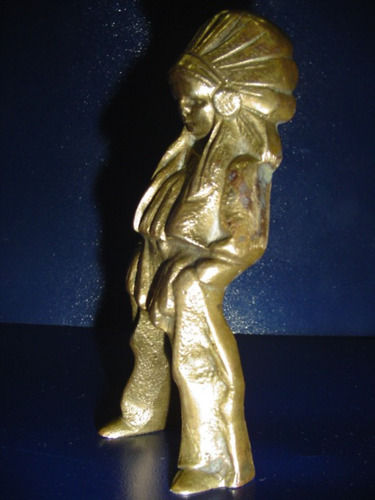Indio Niño Estatuilla De Bronce No Ofrezco Envio Gratis