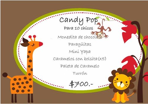 Candy Bar Personalizado - 10 Chicos - Varios Diseños!!