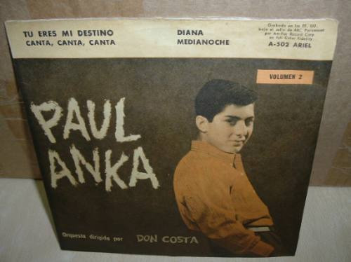 Paul Anka Vol 2 Tu Eres Mi Destino Simple Argentino C/tapa
