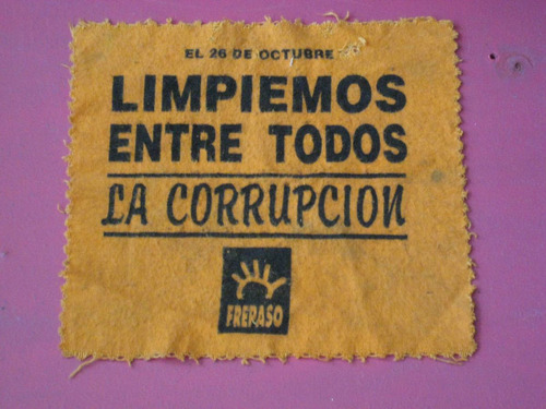 Franela Publicidad Del Frepaso-26 De Febrero De 1995