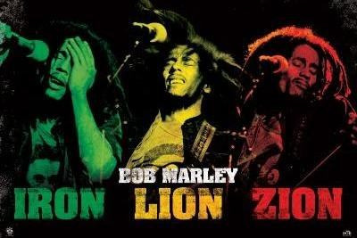 Poster Importado De Bob Marley - Iron, Lion, Zion - 90 X 60