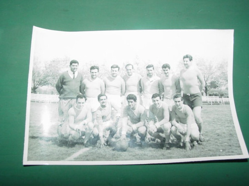 Fotografia Antigua Original Futbol 17x12 Cms Equipo Sin Data