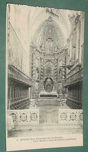 Postal Postcard España Burgos Huelgas 11 Altar Mayor Coro