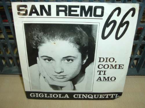 Gigliola Cinquetti Dio Come Ti Amo / Vuoi Simple C/tapa Arg