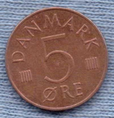 Imagen 2 de 2 de Dinamarca 5 Ore 1978 *