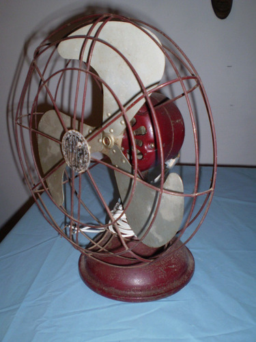 Ventilador Antiguo, Oscilante, Funcionando