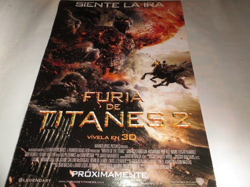 Poster Original De La Pelicula  Furia De Titanes 2