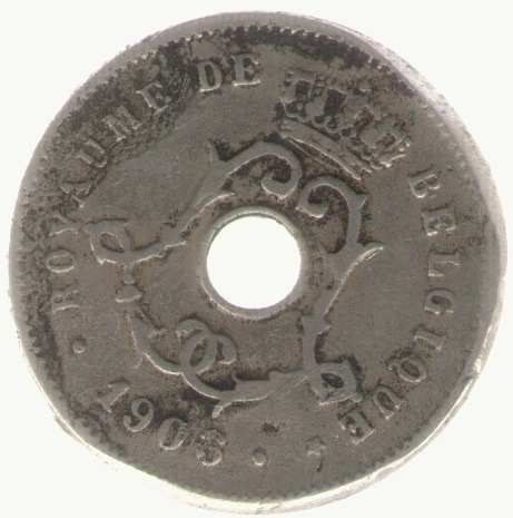 Belgica 5 Centimes 1906  Mb