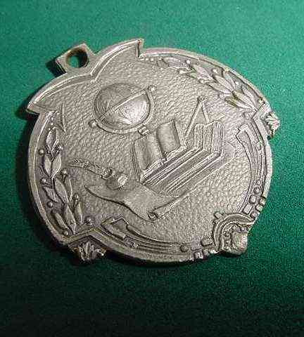Medalla Escolar Antigua Inscripcion Par 1968 Aleación 2.5 Cm