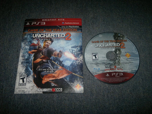 Uncharted 2 Among Thieves Caja De Carton Para Play Station 3