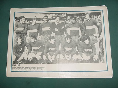 Poster Lamina Futbol Boca Juniors Equipo 1971 Rogel Melendez